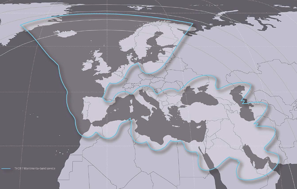 морской vsat зона покрытия